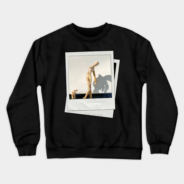 snapshot wooden mannequin Crewneck Sweatshirt by mystudiocreate